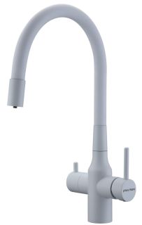 Смеситель для кухни Paulmark Salix Sa213419-431 белый матовый